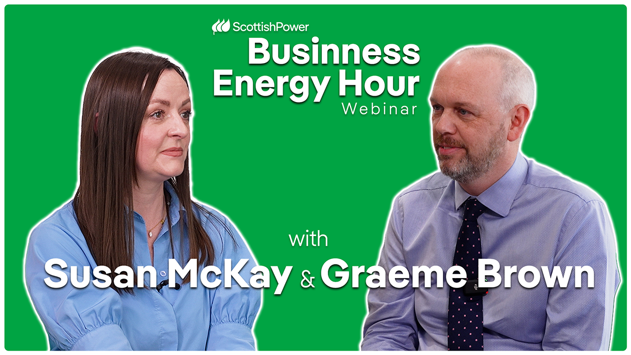 Smart Meter Webinar image of a woman and a man talking