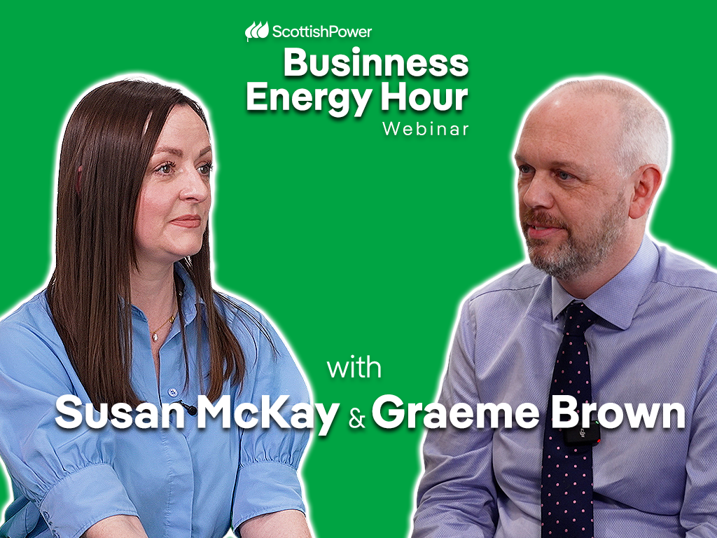 Smart Meter Webinar image of a woman and a man talking