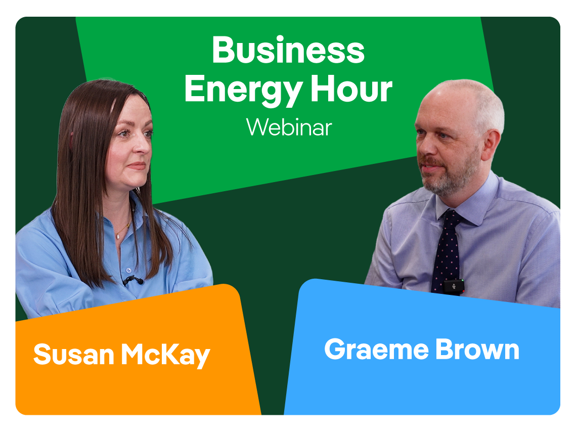 Smart Meter Webinar image of a woman and a man talking