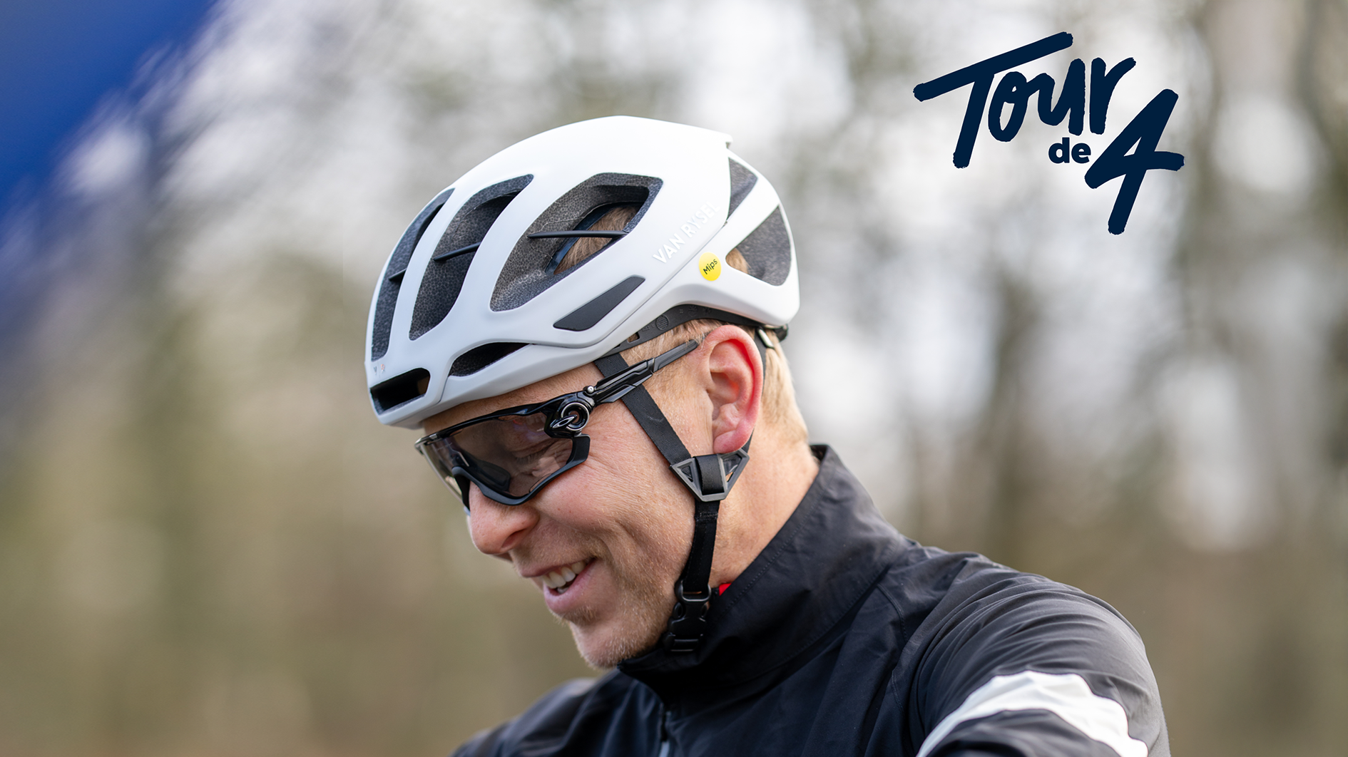 Sir Chris Hoy putting on his cycling gloves